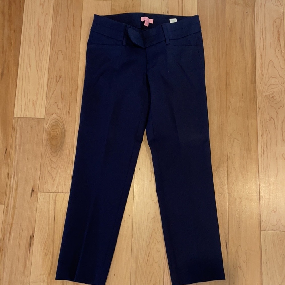 Navy Blue Crop Pants (Lilly)